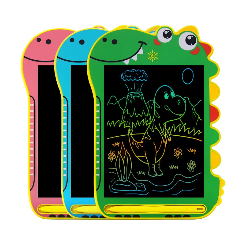 8.5/In Cartoon Dinosaur LCD Writing Tablet Drawing Board Kids Graffiti Sketchpad Toys Handwriting Blackboard Magic Drawing Board