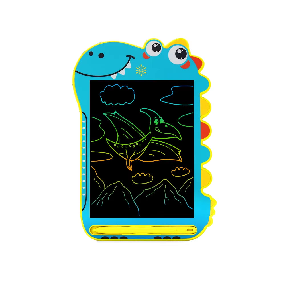 8.5/In Cartoon Dinosaur LCD Writing Tablet Drawing Board Kids Graffiti Sketchpad Toys Handwriting Blackboard Magic Drawing Board