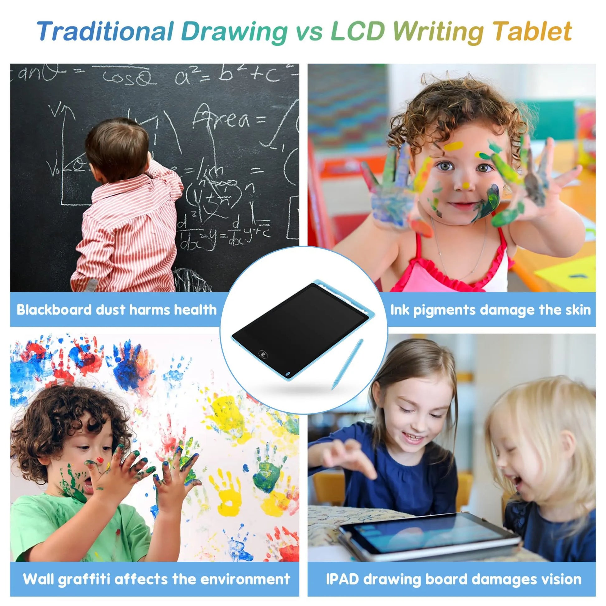 LCD Writing Tablet Board,Drawing Tablet Children Toys, Educational Toys for 3 4 5 6 7 Year Old Girls Boys Baby Kids Toys