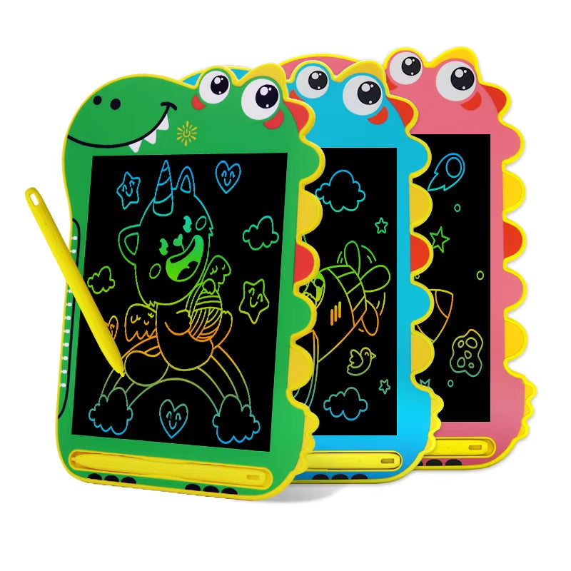 8.5/In Cartoon Dinosaur LCD Writing Tablet Drawing Board Kids Graffiti Sketchpad Toys Handwriting Blackboard Magic Drawing Board